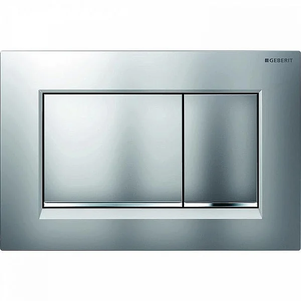 GEBERIT Кнопка смыва SIGMA 30 115.883.JQ.1 ХРОМ МАТОВЫЙ (НЕ ОСТАЮТСЯ ОТПЕЧАТКИ ПАЛЬЦЕВ)