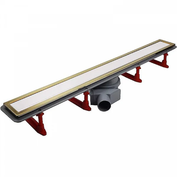 Душевой лоток Pestan Confluo Premium White Glass Line 750 Gold+