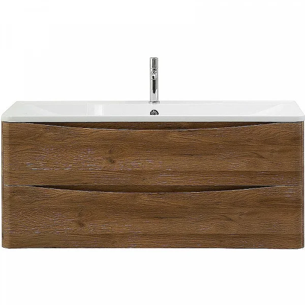 ACQUA База под раковину подвесная с двумя выкатными ящиками, Rovere Rustico, 1200x450x500 BelBagno