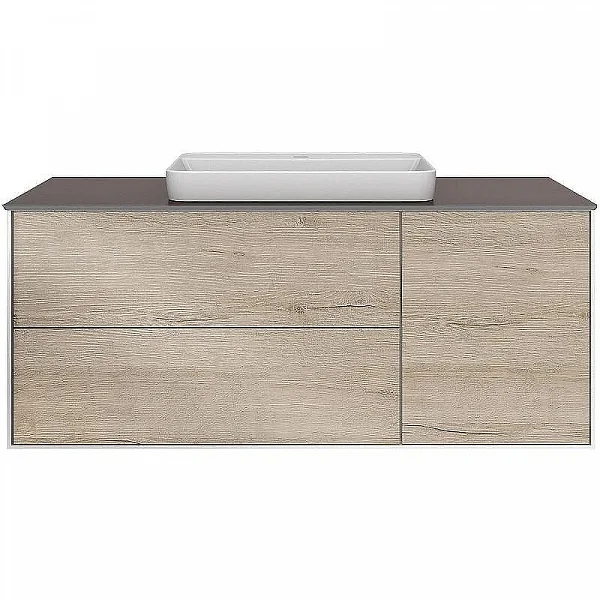 Kerama Marazzi PLB.M.120.3/OAK.O Тумба PLAZA Modern, подвесная 120 см, 3 выдвижных ящика, дуб Орегон