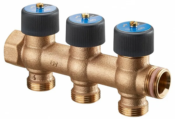 Коллектор Oventrop Multidis R 3/4"x3/4" - 3 отвода коллектор «евроконус» арт. 4200553 DN 20 бронза