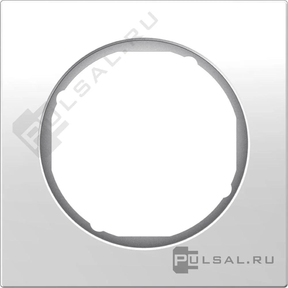 Berker Рамка, R.3, 1-местная, цвет: полярная белизна, глянцевая