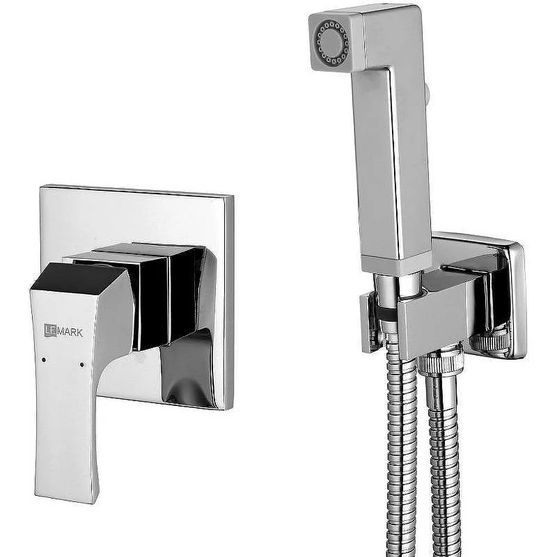 Смеситель Lemark Unit LM4519C с гигиеническим душем, встраиваемый