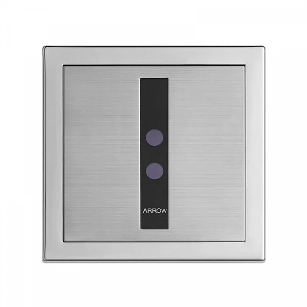 AGY108-2A Клавиша смыва (от сети 220В) для писсуара сенсорная Arrow от сети, нержавеющая сталь