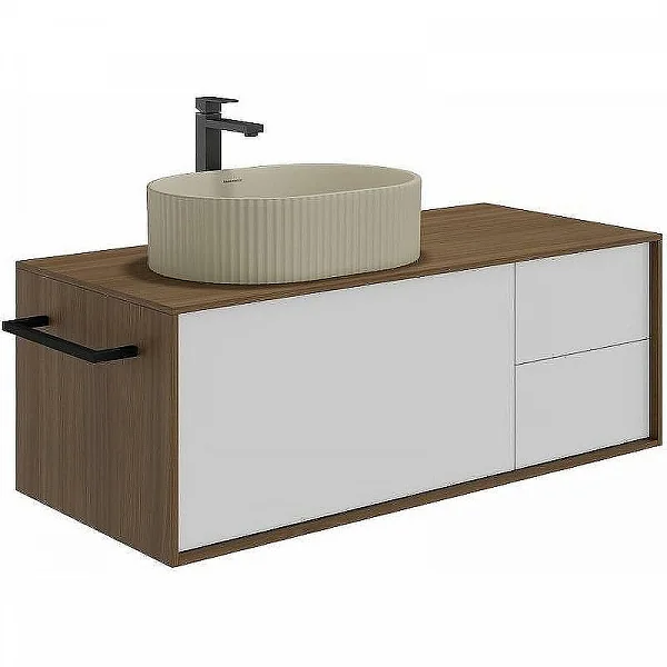 Kerama Marazzi AT.110/WHT.M Тумба ATOLLO 110 см 3 ящика без ножек, белая матовая