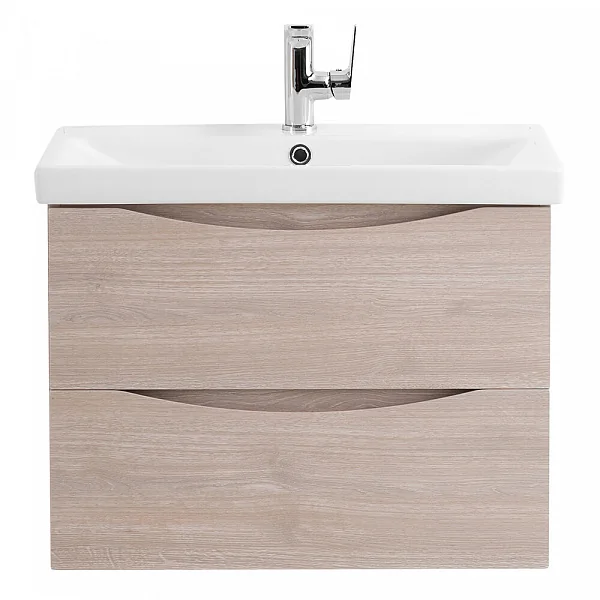 MARINO-CER База под раковину подвесная с двумя выкатными ящиками, Rovere Grigio, 664x440x500, MARINO