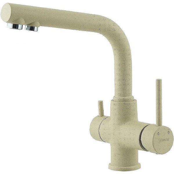 Смеситель для кухни Lemark COMFORT LM3061 с подключением к фильтру питьевой воды, цвет: бежевый