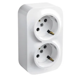 Legrand Quteo Белый Розетка 2-я с/з с шт