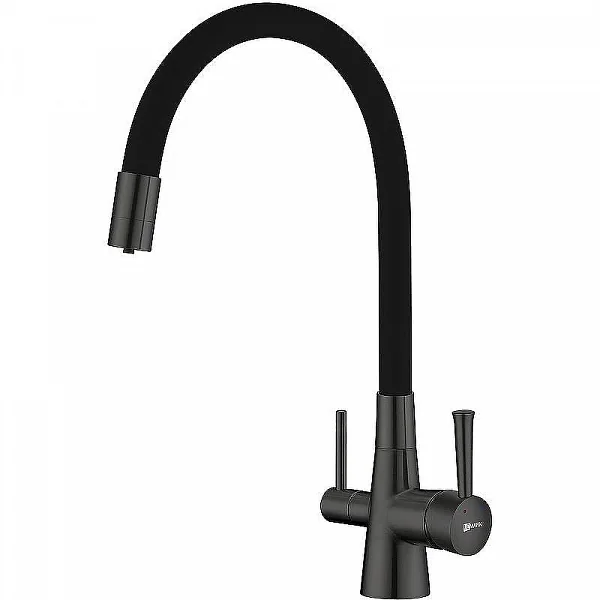 Смеситель Lemark Comfort LM3075GM для кухни с гибким изливом и подключением к фильтру с питьевой вод