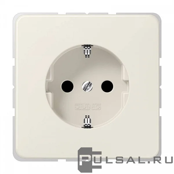 JUNG CD 500/CD plus Бежевая Розетка с/з безвинт. зажим CD1520