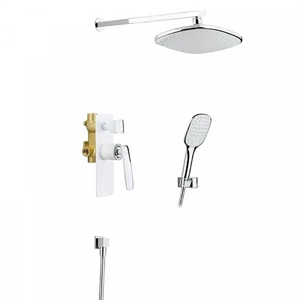 Душевая система встроенная Timo Helmi SX-4069/00-16SM хром-белый