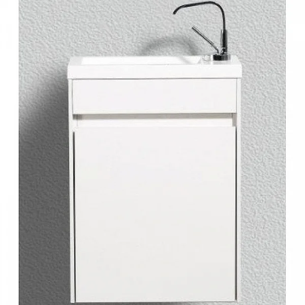 PIETRA MINI База под раковину подвесная, левостороннее исполнение PIETRA MINI-460-1A-SO-BL-L, Bianco