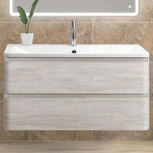 ALBANO База под раковину подвесная с 2 выкатными ящ, Rovere Vintage Bianco, 1000x450x500 BelBagno