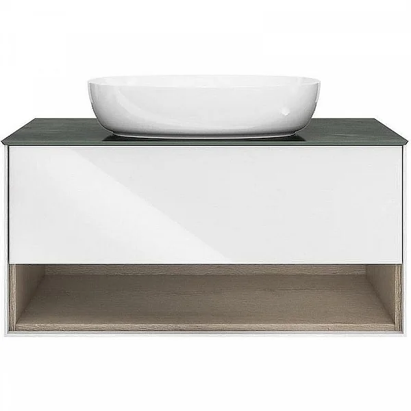 Kerama Marazzi PLB.M.100.1/WHT Тумба PLAZA Modern, подвесная 100 см, 1 выдвижной ящика и полка, белы