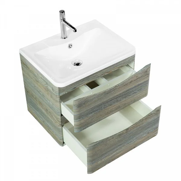 ACQUA База под раковину подвесная с 2 выкатными ящиками, Pino Scania, 600x450x500 BelBagno
