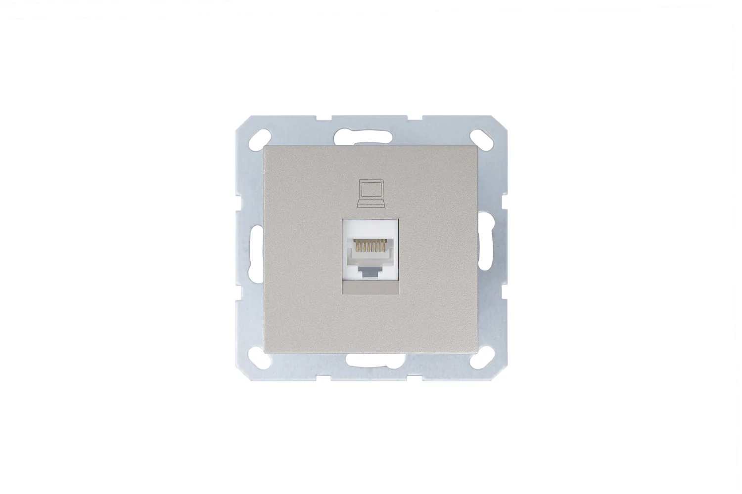 G6105CH_Интернет-розетка RJ45 с накладкой, цвет Шампань