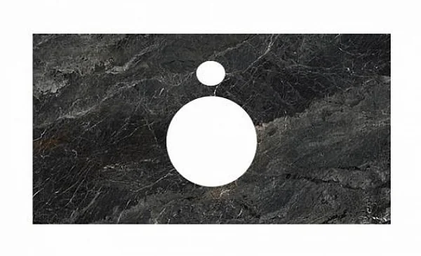 Kerama Marazzi PL1.VT93/80 Спец. изделие для накладных раковин 80 см Риальто темный серый лапп.
