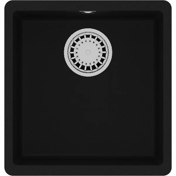 9910061 Кухонная мойка Lemark SINARA 400-U подстольного монтажа из кварцгранита цвет: Антрацит