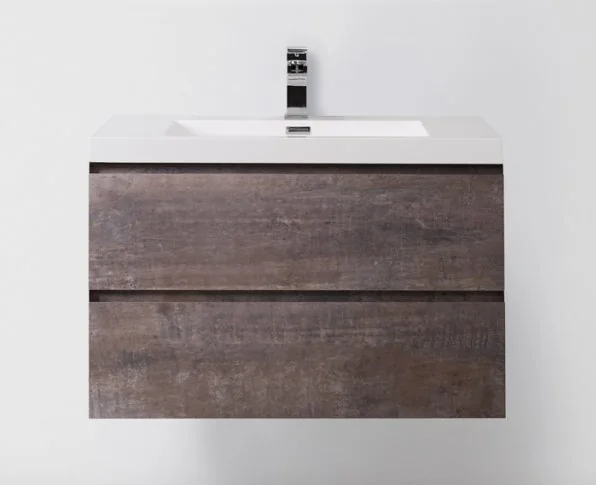 LUCE База под раковину подвесная с двумя выкатными ящиками LUCE-900-2C-SO-PT Stone 900x480x500