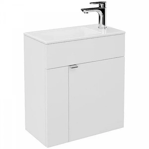 Kerama Marazzi LAT.50.1/WHT Тумба LATO подвесная с дверцей 50, белая глянцевая