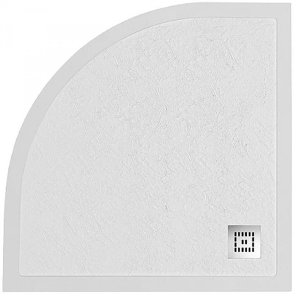 TRAY-MR-UNO-R-90-550-35-W Поддон из искусственного мрамора