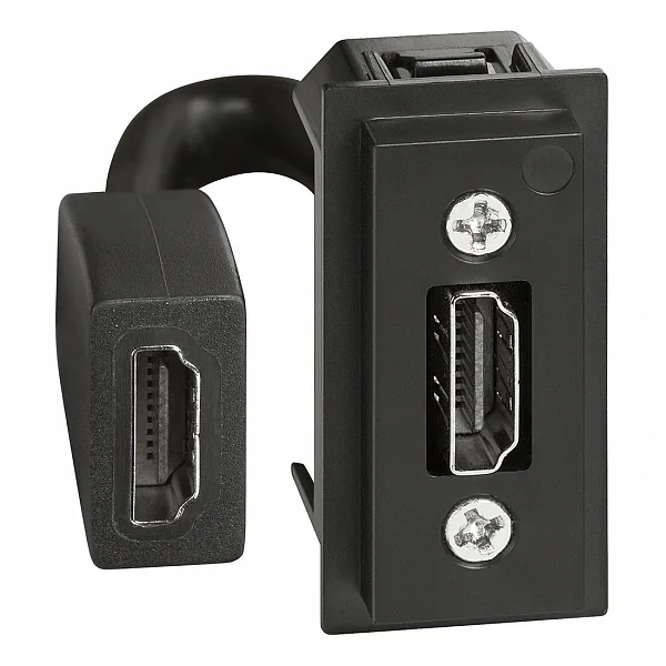 LIVING NOW. Розетка HDMI с предварительным подключением 1 модуль.
