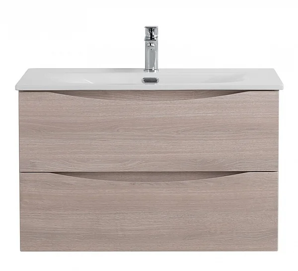 MARINO-CER-N База под раковину подвесная с двумя выкатными ящиками, Rovere Grigio, 896x455x500, MARI