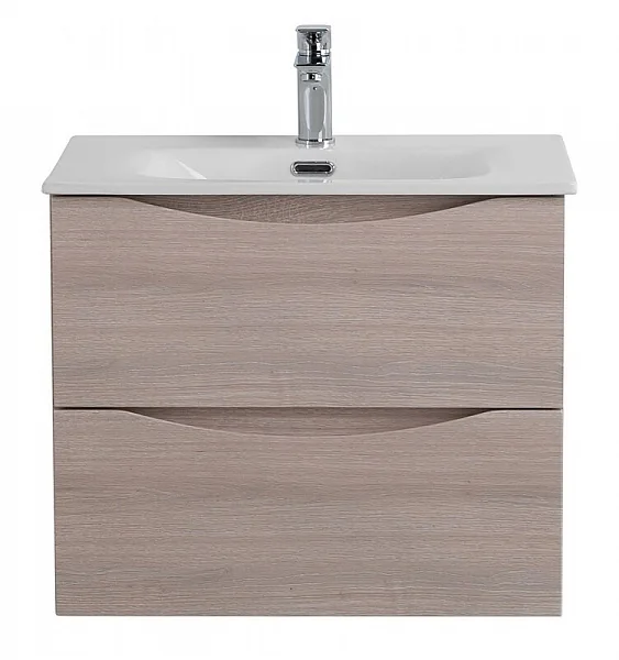 MARINO-CER-N База под раковину подвесная с двумя выкатными ящиками, Rovere Grigio, 696x455x500, MARI