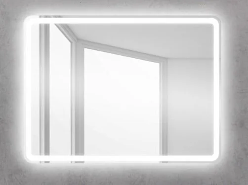 Зеркало с встроенным светильником и кнопочным выключателем SPC-MAR-500-800-LED-BTN, 12W, 220-240V, 5