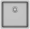 Мойка кухонная Paulmark Vista 44, PM304444-BS, брашированная нержавеющая сталь