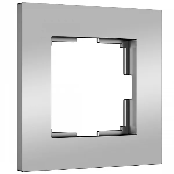 W0012965/ Рамка на 1 пост Slab (серебро софт)