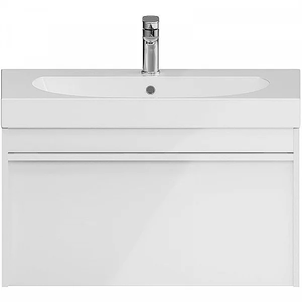 Kerama Marazzi MO.80.1+1/WHT Тумба MODULA подвесная 80 с ящиком 1+1, белая глянцевая