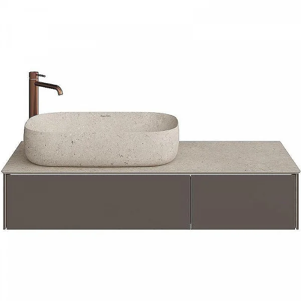 Kerama Marazzi MA.120.2/EGR.M Тумба MAGICA подвесная 120, 2 ящика, вечерний серый матовый