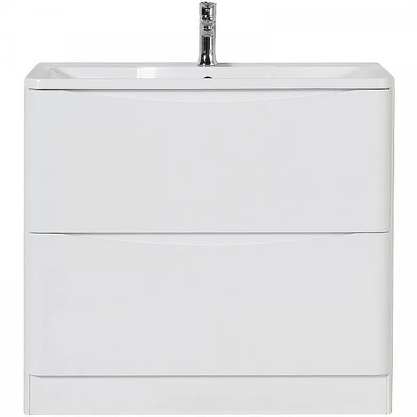 ACQUA База под раковину напольная с двумя выкатными ящиками, Bianco Lucido, 800x450x810, BelBagno
