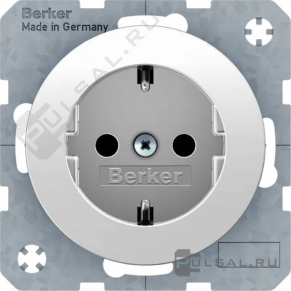 Berker Штепсельная розетка SCHUKO, R.1, поляр.бел.