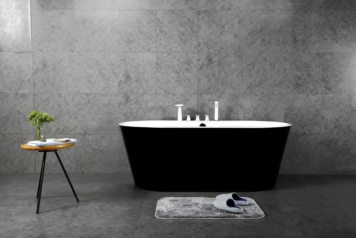 Акриловая ванна BELBAGNO BB200-1700-800-NERO