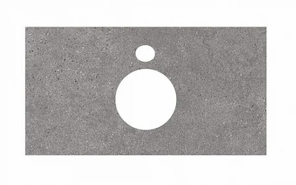 Kerama Marazzi PL1.DL500900R/80 Спец. изделие для накладных раковин 80 см Фондамента серый