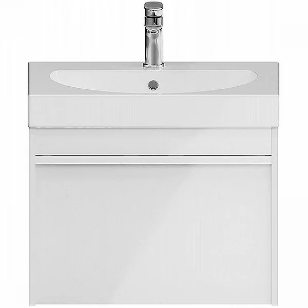 Kerama Marazzi MO.60.1+1/WHT Тумба MODULA подвесная 60 с ящиком 1+1, белая глянцевая