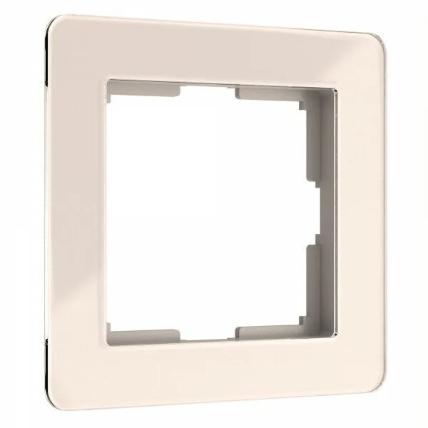 W0012743/ Рамка на 1 пост Acrylic (айвори)