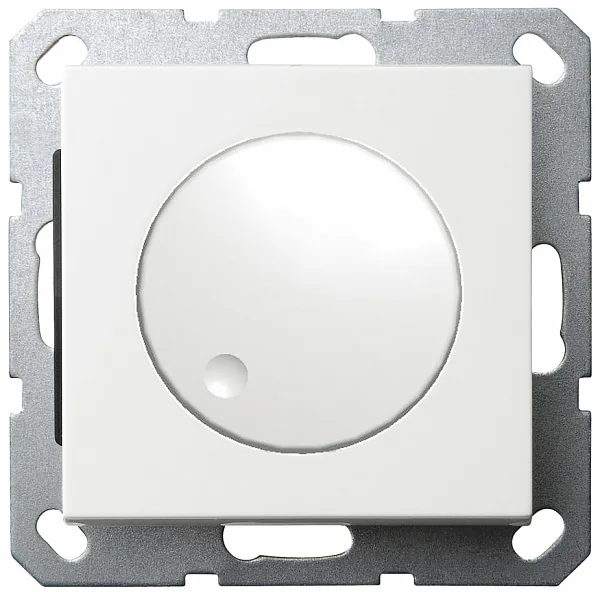 LED Диммер с накладкой 30-400W, 1gang 2way, цвет белый JASMART