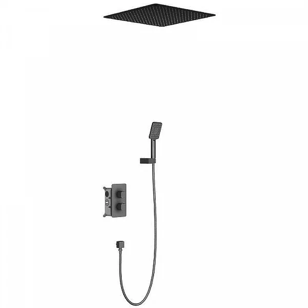 Душевая система встроенная с термостатом Timo Petruma SX-5029/03SM черный