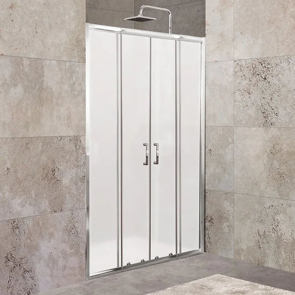UNIQUE-BF-2-170/200-M-Cr Душевая дверь, матовое стекло, профиль хром BelBagno