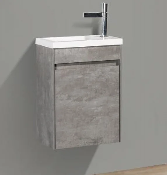 PIETRA MINI База под раковину подвесная, левостороннее исполнение PIETRA MINI-400-1A-SO-SCM-L, Stucc