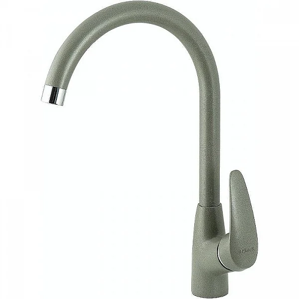 Смеситель для кухни Lemark LINARA LM0405 с высоким поворотным изливом, цвет: серый шёлк