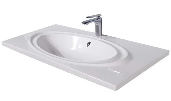 Раковина из литьевого мрамора, 1000x500x150, BB1000/500-LV-MR-OND BelBagno