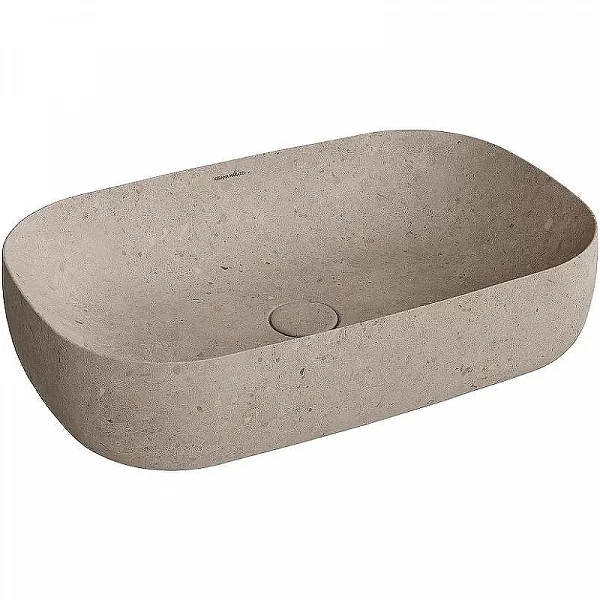Kerama Marazzi MA.wb.65/STB Раковина MAGICA накладная 65 с донным клапаном, бежевый камень