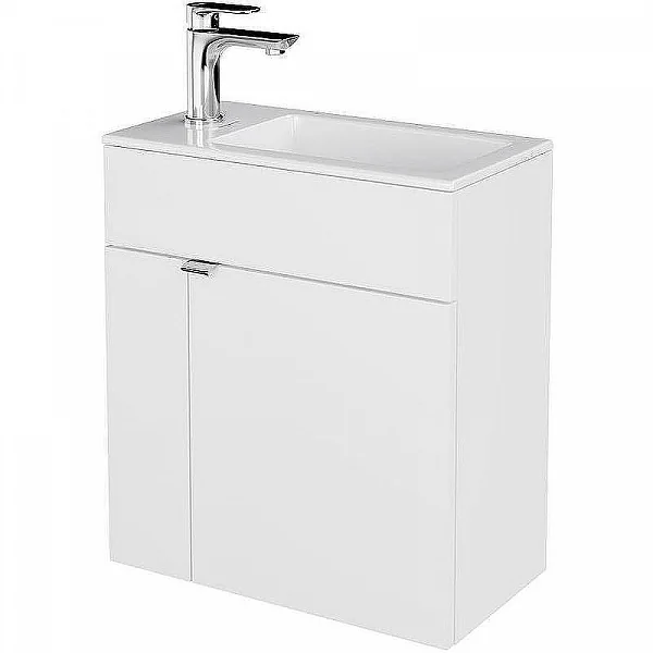 Kerama Marazzi LA.50/WHT Тумба LATO 50 см, дверца, белый глянец