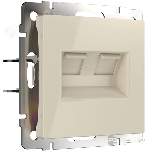 W1181103/ Розетка двойная Ethernet RJ-45 (слоновая кость)