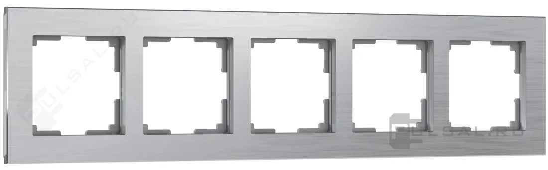 W0051706/ Рамка на 5 постов Aluminium (алюминий)