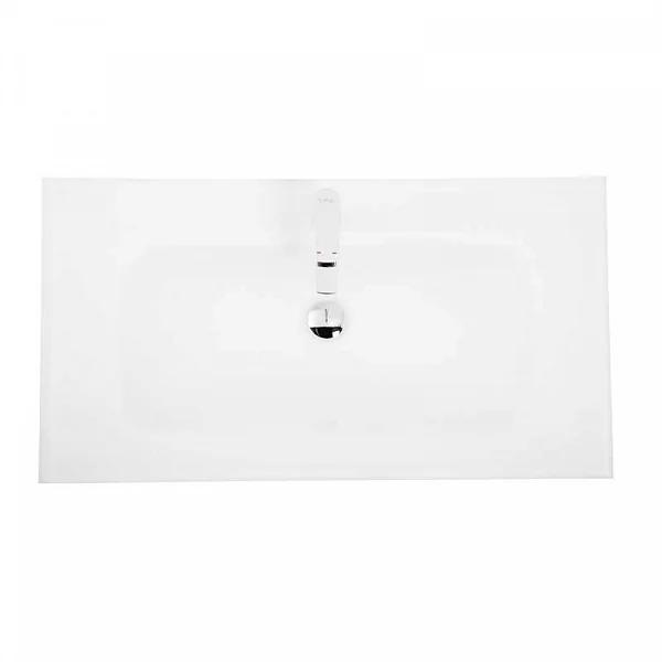 Стеклянная раковина, белая матовая, 1010x465x145, BB1010/465-LV-VTR-BO BelBagno